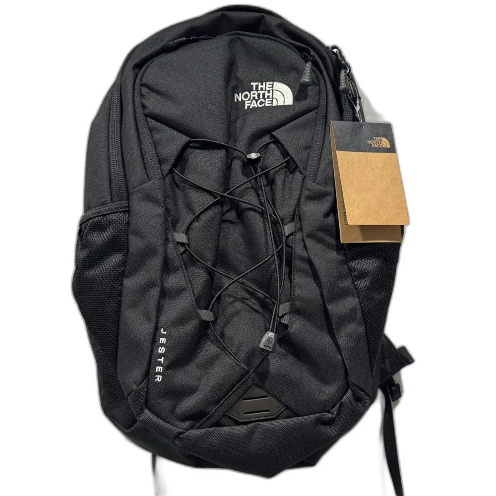 NWT North Face Jester Backpack Black FlexVent Laptop School Travel Daypack Hike - Picture 1 of 11